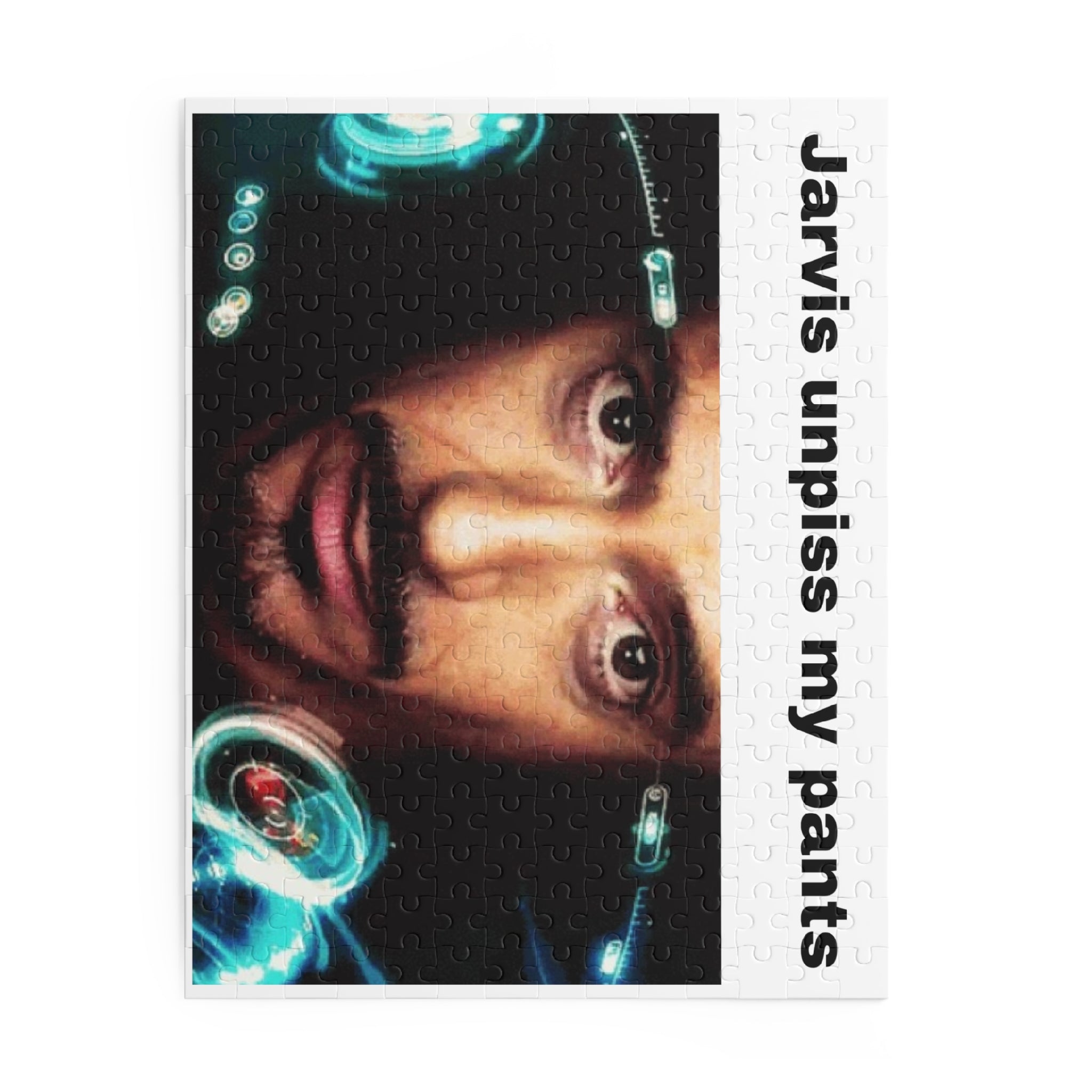 Humorous Movie Quote Puzzle — "Jarvis unpiss my pants" (120/252/500 pcs)