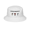 I'm Fully Bricked Up Embroidered Bucket Hat — Retro Game Loot Design