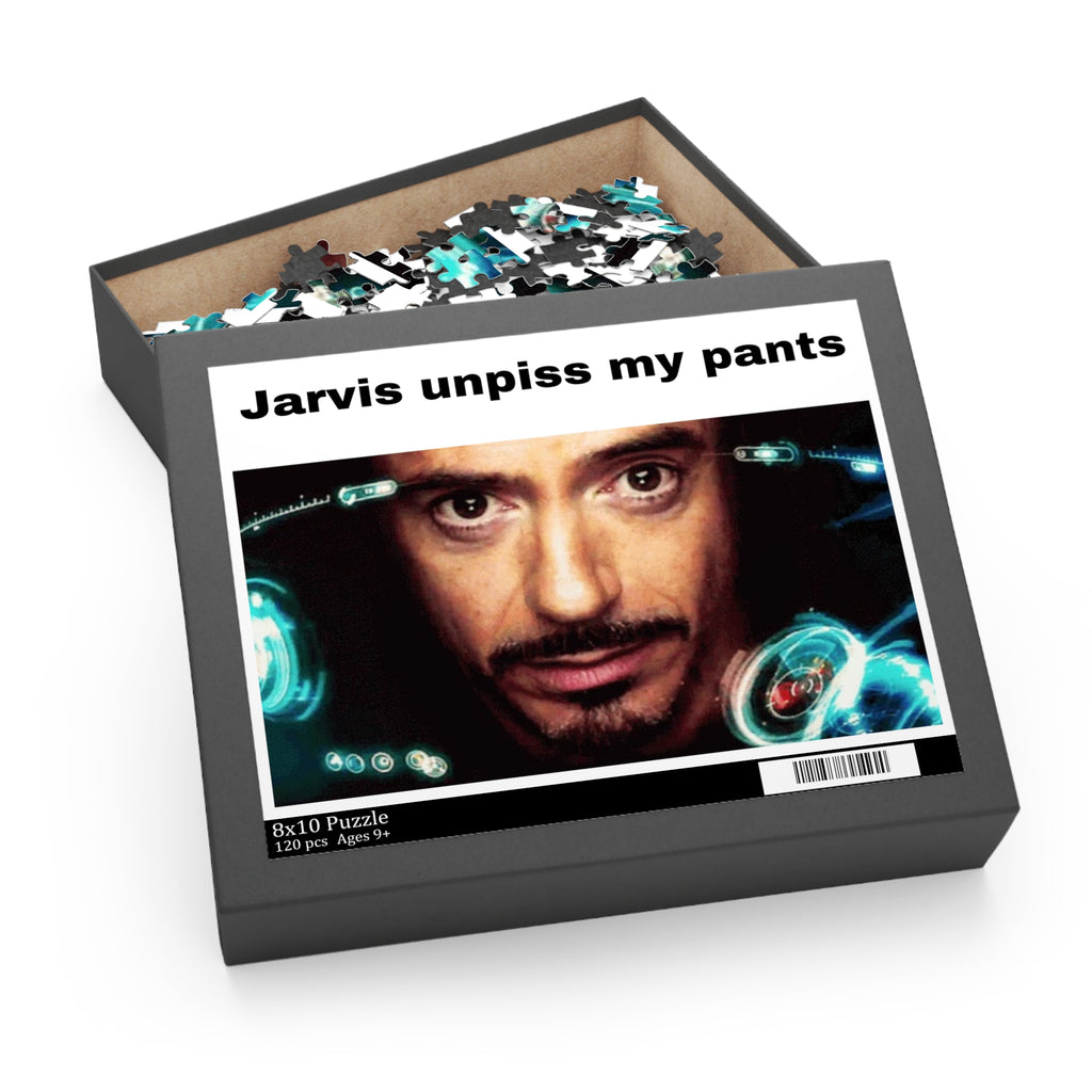 Humorous Movie Quote Puzzle — "Jarvis unpiss my pants" (120/252/500 pcs)